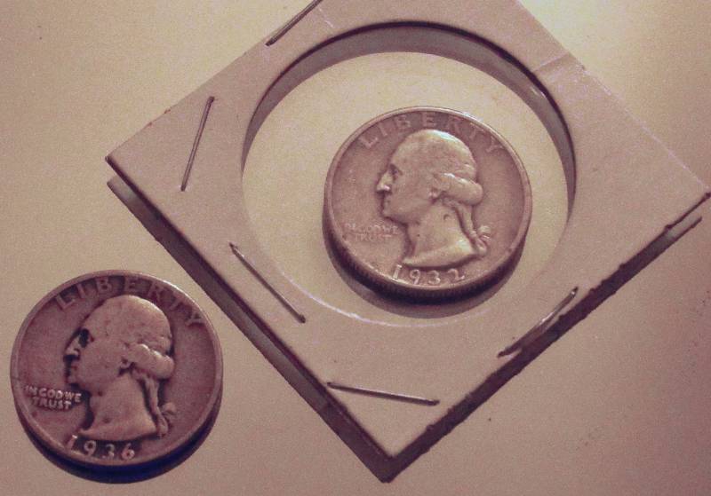 lot 7952 image: Silver Quarters - 1936 & 1932