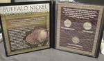 Buffalo Nickel Mint Mark Collection - In Commemorative Hard bound Plastic Folder