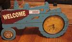 Blue Tractor / Clock / Welcome Sign - a neat piece for your home!