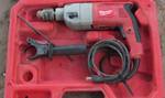 Milwaukee - Hammer Drill Heavy Duty - with case! Works!