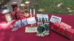 Lot of Home Décor and Seasonal Decorations - Candles, taper candle holders,  - Battery Operated Candle Lamps / extra bulbs - packet of bells and more - see photo