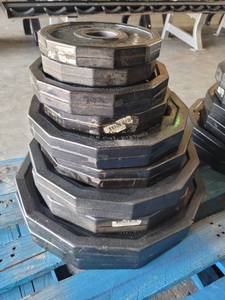 lot 9206 image: Set of Iron Grip Weight Plates
