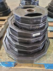 lot 9218 image: Set of Iron Grip Weight Plates