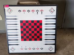 lot 22577 image: Chess And Checkers Tabletop