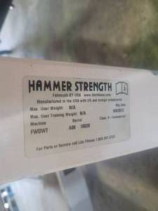 lot 9258 image: Hammer Strength FWDWT A00 Deluxe Weight Plate Rack