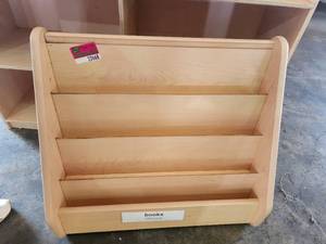 lot 22668 image: Light Wood Childrens Bookshelf
