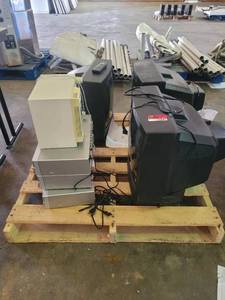 lot 22682 image: Pallet of Electronics- JVC Televisions, Sharp DV-NC80 VCR DVD Player, and More