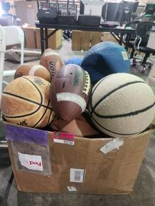 lot 22734 image: Large Box of Assorted Balls