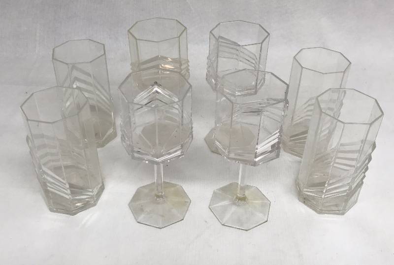 lot 9130 image: Stotter & Norse - Set of Eight Tumblers and Stem Ware - Break Resistant