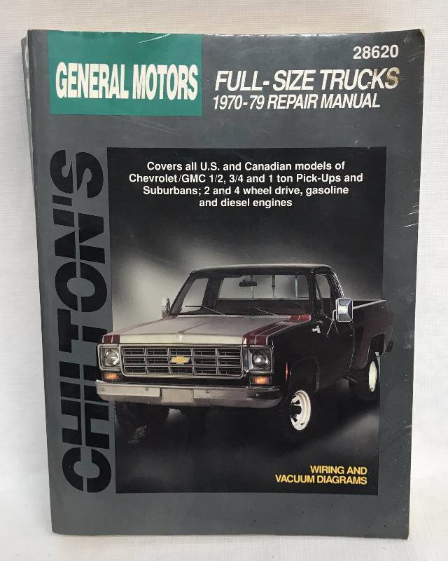 lot 9146 image: 1970-79 Chiltons General Motors Full Size Trucks Repair Manual