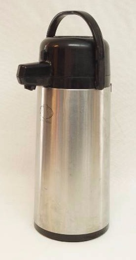 lot 2466 image: Push Button, Insulated Airpot for Coffee  Tea  Hot Water - Nice