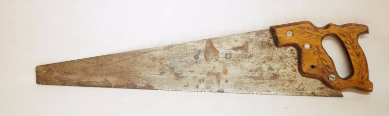 lot 9191 image: Nice Wood Handle Saw