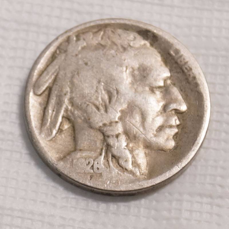 lot 9214 image: 1928 Buffalo Nickel Coin