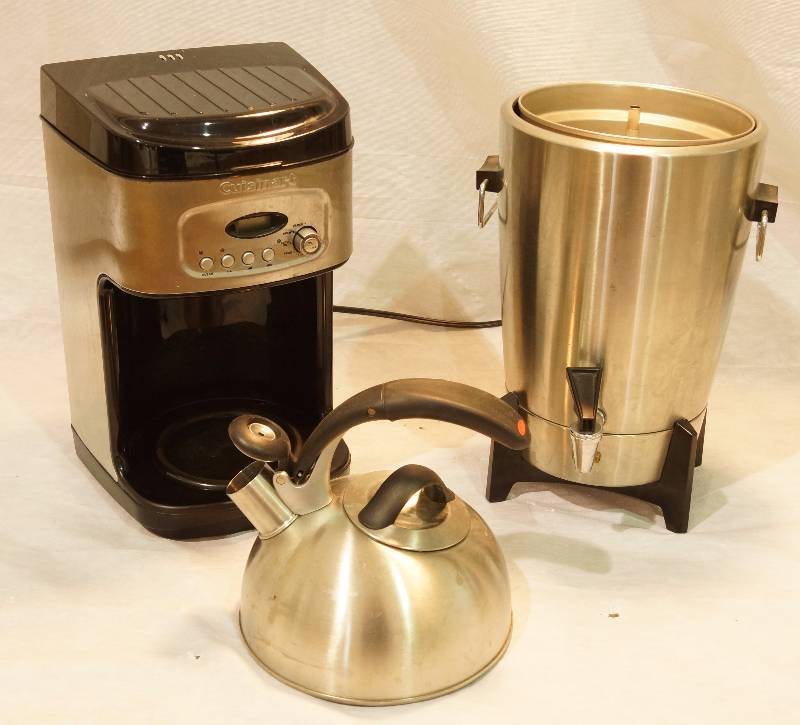 lot 5074 image: Cuisinart Coffee Brewer - Stainless Hot Beverage Dispenser - Stainless Steel Kettle Hot Water Whistling Pot