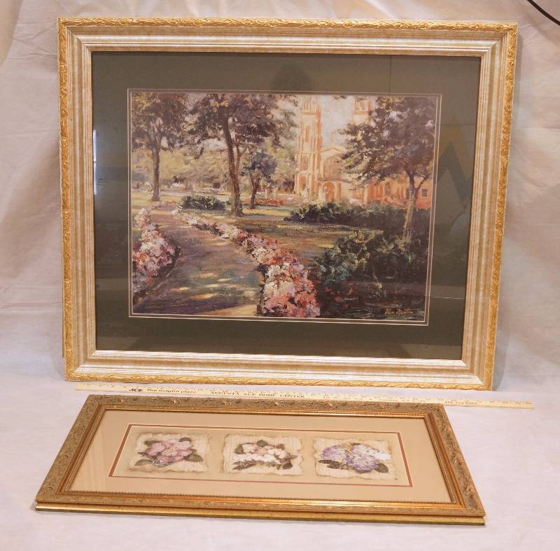 lot 5089 image: 2 Pieces of Nice Framed Wall Art