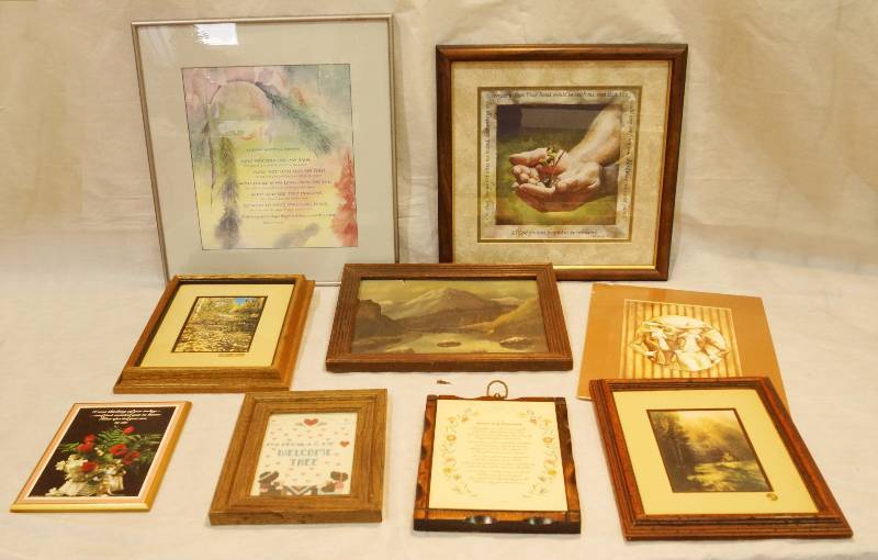 lot 5091 image: Big Lot of Wall Hanging Pictures