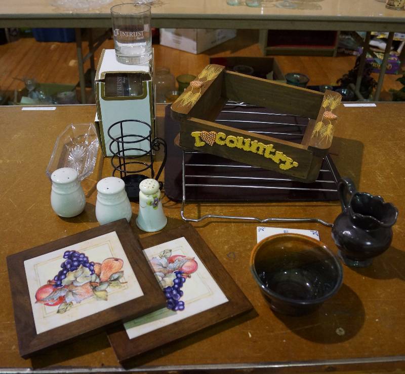 lot 5223 image: Baking Items and  a Set of INTRUST BANK Glasses