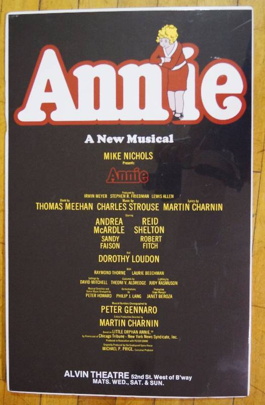 lot 5274 image: Movie Poster from ANNIE Musical