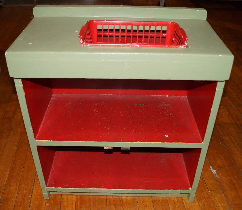 lot 5276 image: Old Kids Kitchen Play Cabinet