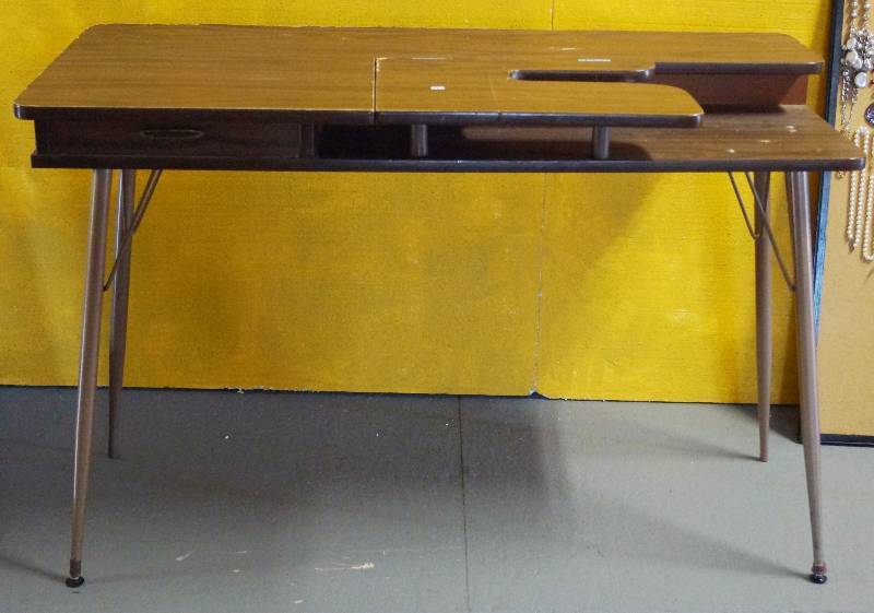 lot 2153 image: Very Sturdy Commercial Sewing Table