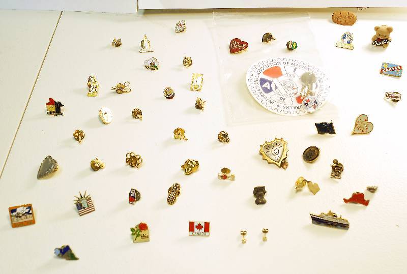 lot 2164 image: Giant Lot of Tie Tack, Hat & Lapel Pins - MUST SEE COLLECTION
