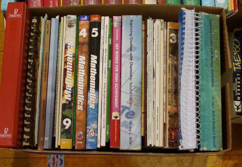 lot 2178 image: Lot of 2 Boxes of MATH Books - Education Books - See photos