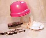 Super Neat Portable Hair Dryer - Hot Curlers - 2 Curling Irons for ONE BID!