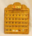 Hard To Find - Wooden Calendar Board with Changeable Pieces