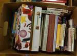 Lot of 2 boxes of books - 1 is Mostly CLIVE CUSSLER - The other is Mostly Cookbooks/Recipes - See photos for Details