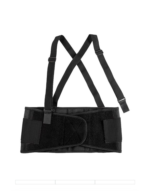 lot 929590 image: ACE Work Belt Support Level 2 Back Support with Removable Suspenders