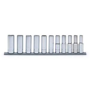 lot 46 image: Husky 12 in. Drive Deep Metric Socket Set 11-Piece