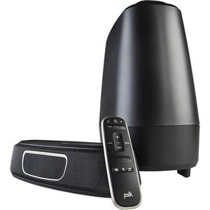 lot 50 image: Polk Audio - MagniFi Mini Home Theater Compact Sound Bar with Wireless Subwoofer - Black