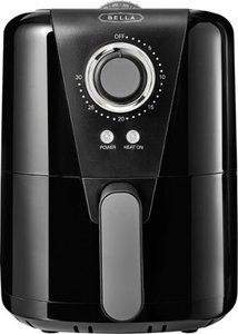 lot 56 image: Bella - 1.6 qt Air Fryer with Circular Heat Technology and Crisping Tray - Black