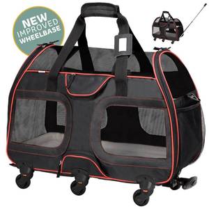 lot 58 image: Katziela Luxury Rider Removable Wheeled Pet Carrier - For up to 21 lbs - 18 inch