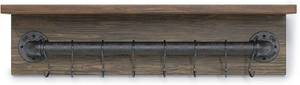 lot 8 image: Barnyard Designs Industrial Kitchen Shelf, Brown, BD-200030BRNGRY