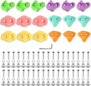lot 22 image: TOPNEW Multicolored Rock Climbing Holds
