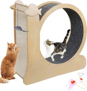 lot 23 image: Homegrown 43.3 Inch Indoor Cat Exercise Wheel JD92