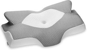 lot 35 image: Elviros cervical memory foam pillow contour pillows for neck and shoulders pain