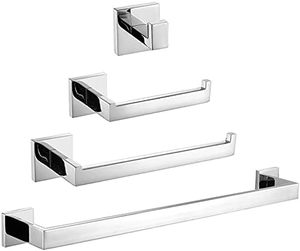 lot 78 image: Chrome Bathroom Hardware Accessories