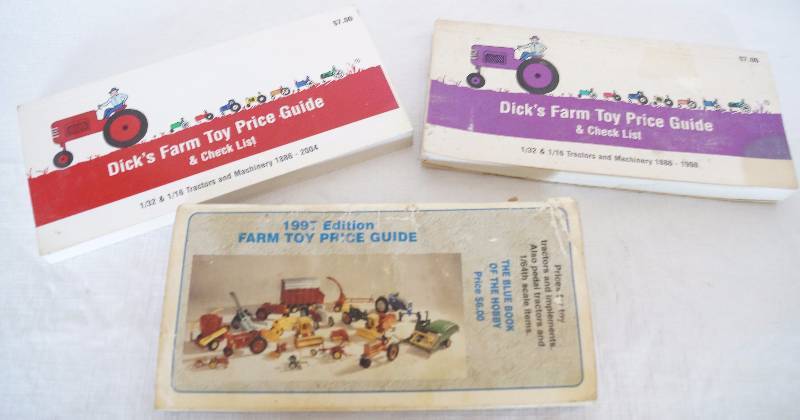 lot 1111 image: Lot of 3 Farm Toy Pricing Guides including Dicks Farm Toy Price Guide and Checklist