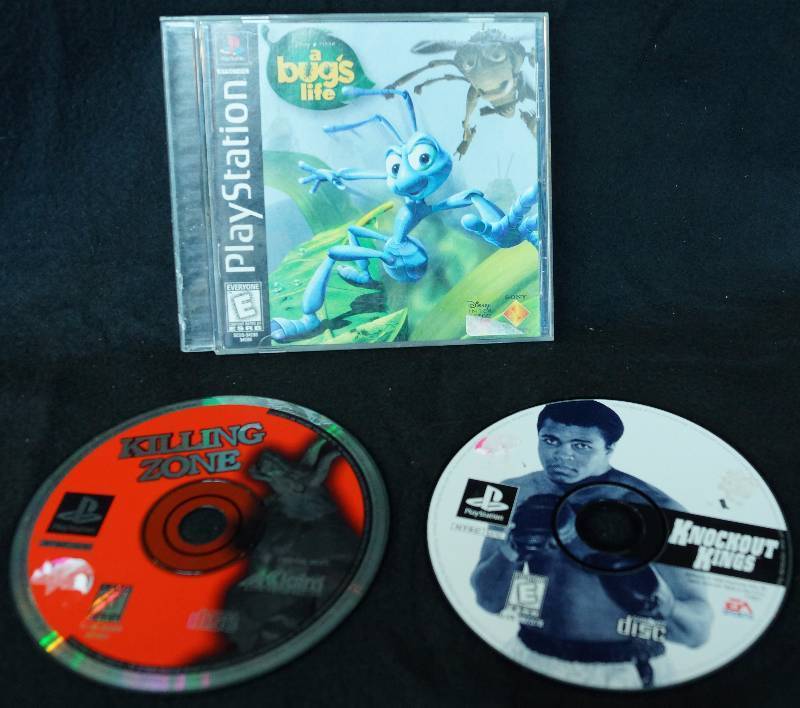lot 1274 image: Lot of 3 Playstation Games - some without cases - see photo