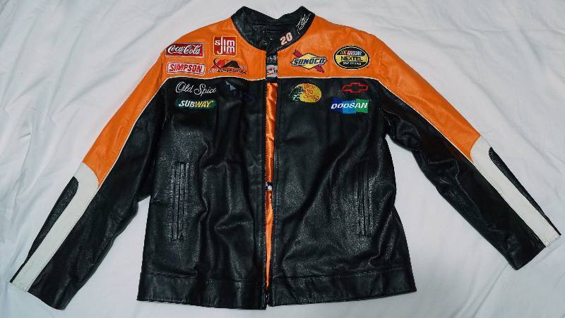 Tony Stewart Mens store Lather/Suede Jacket