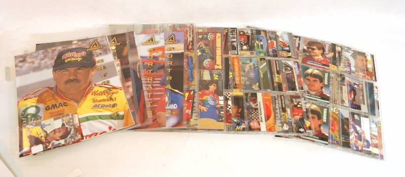 lot 9260 image: HUGE LOT of NASCAR Racing Trading Cards - Includes ALL of the big names All in Excellent Condition w plastic sleeves - Dont miss this one