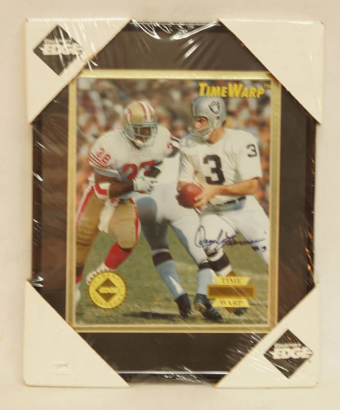 lot 9262 image: Autographed Time Warp Print - NFL Daryle Lamonica - W COA Sealed