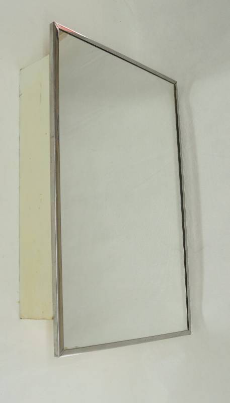 lot 9287 image: Recessed Mirrored Medicine Cabinet - Metal