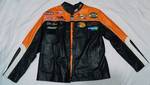 ATTN NASCAR FANS - Here's your jacket!  MENS LEATHER - TONY STEWART #20 Sponsor Embroidered Leather Jacket - VERY NICE!!! Mens Size Large by WILSONS LEATHER