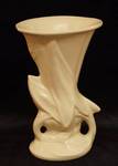 Vintage White Vase - Ceramic Pottery - VERY NICE!
