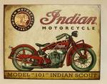 Nostalgic Tin Sign - Indian Motorcycles - Model 