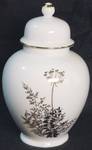 Japanese Ginger Pot / Vase with Lid - Very pretty - Made in Japan