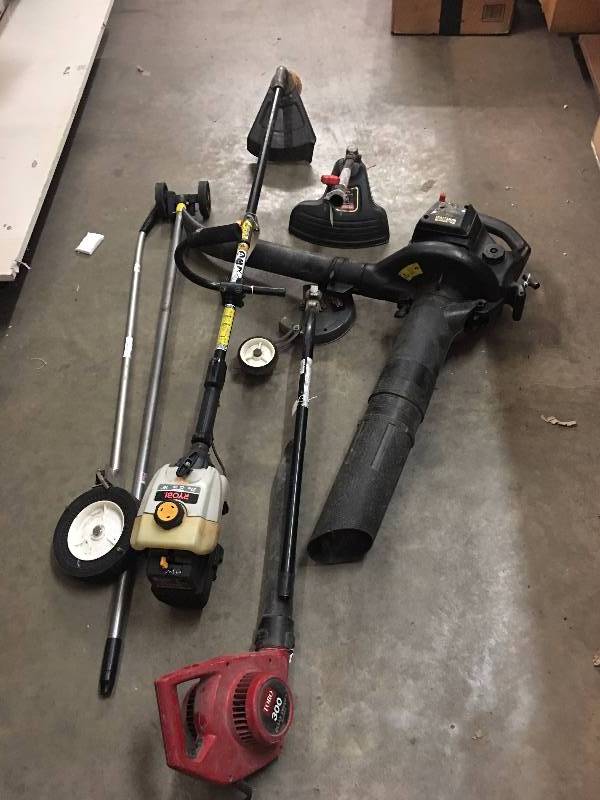 lot 103 image: Weedeater, gas blower and attachments